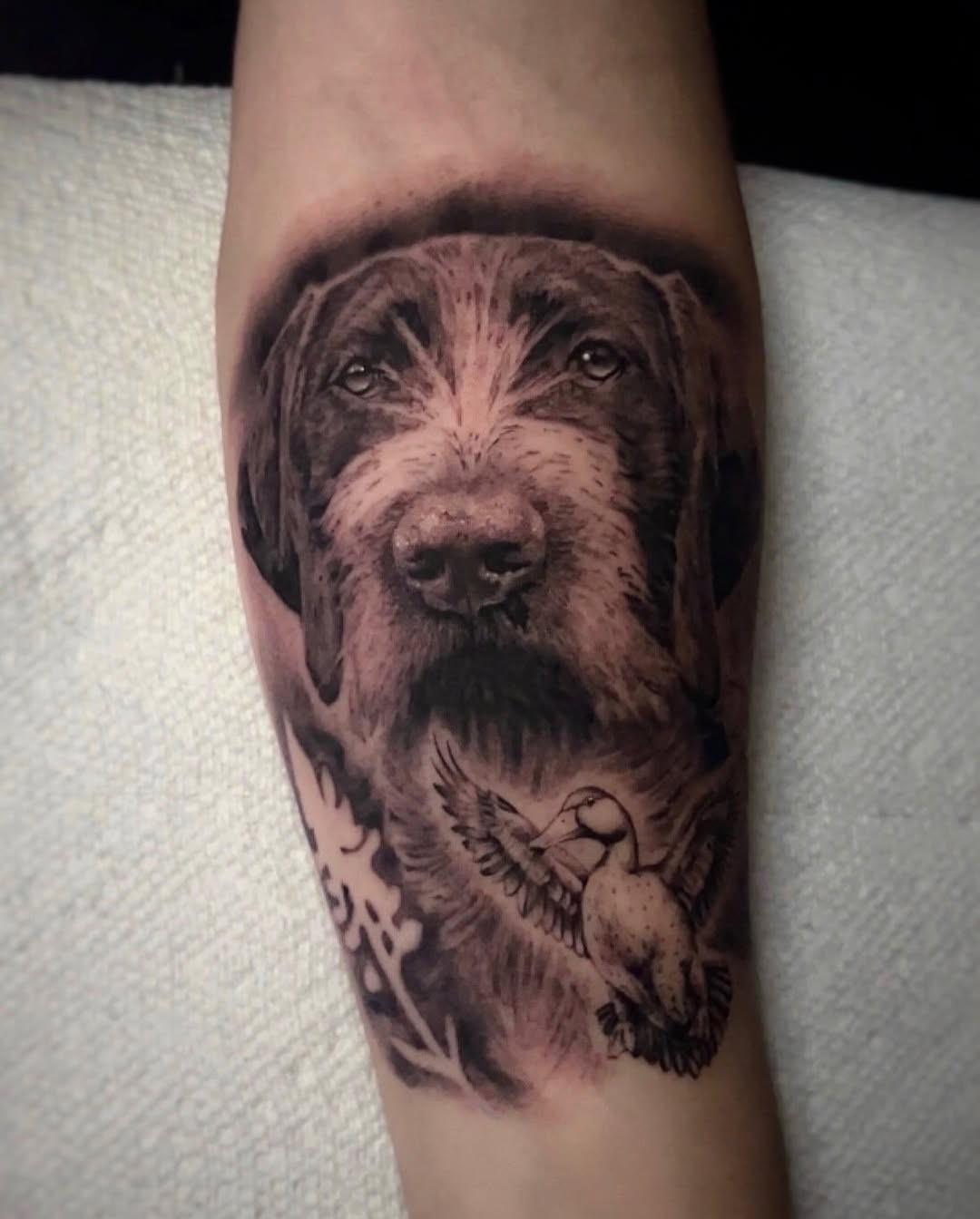 Tattoo by @snakesanddaggers โ realism, black_and_grey