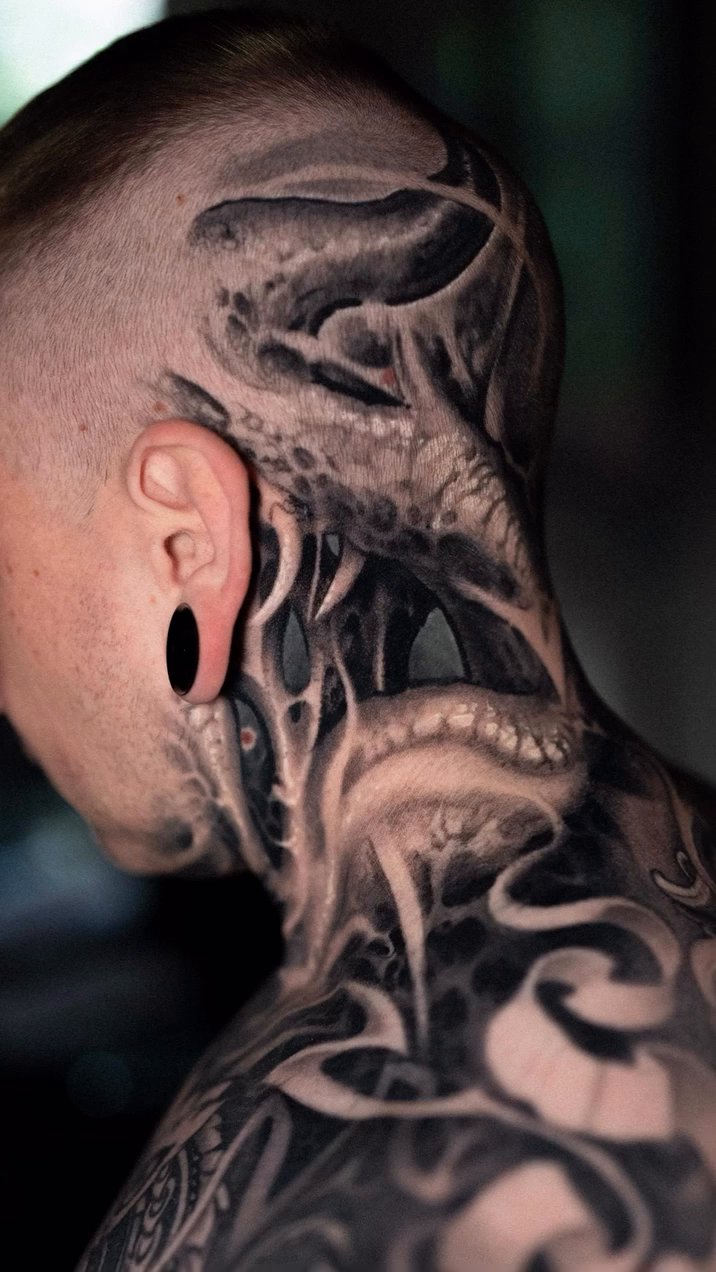 Tattoo by @victorportugal — blackwork