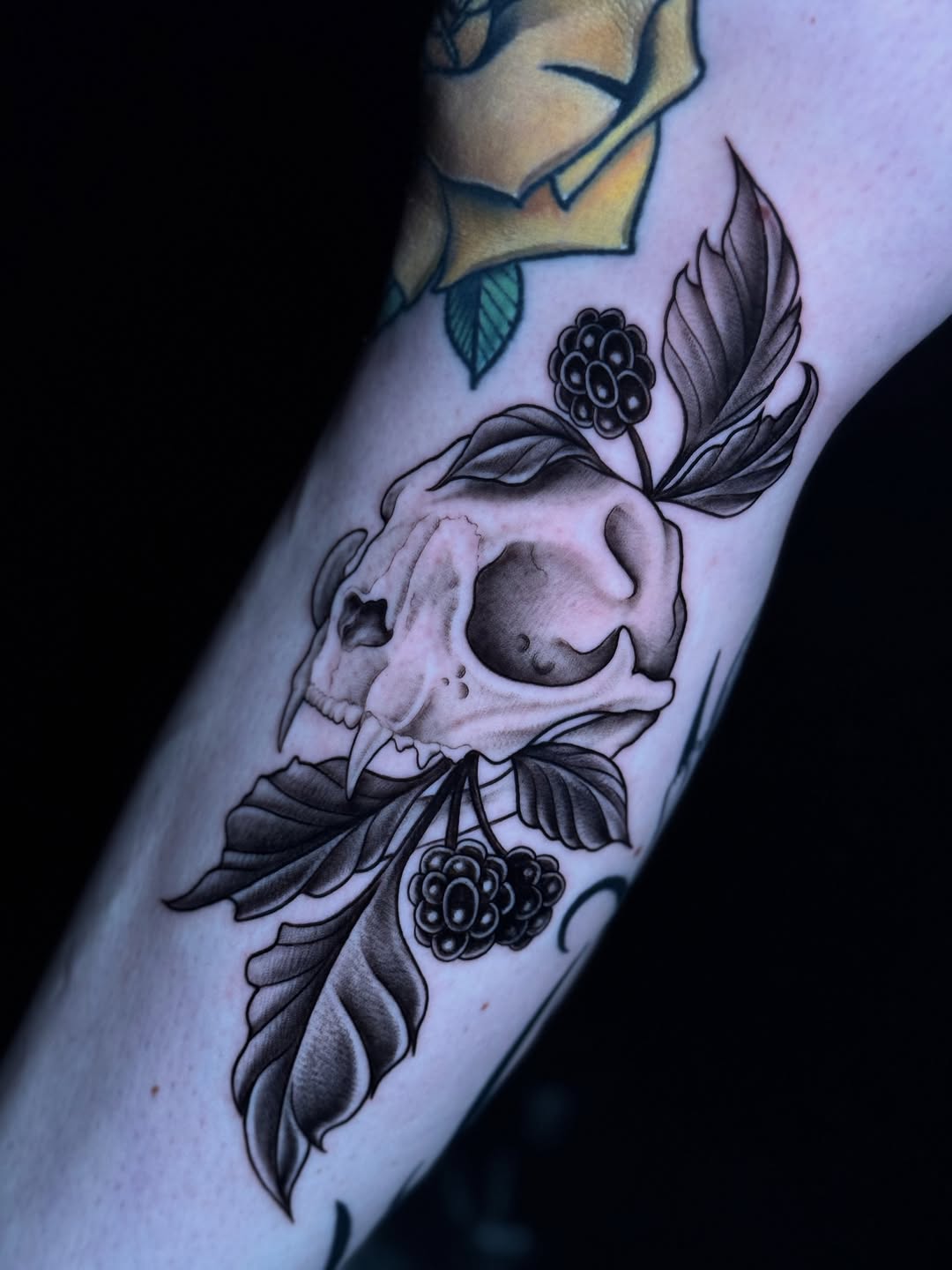 Tattoo by @lilymyriatattoos — black_and_grey, illustrative