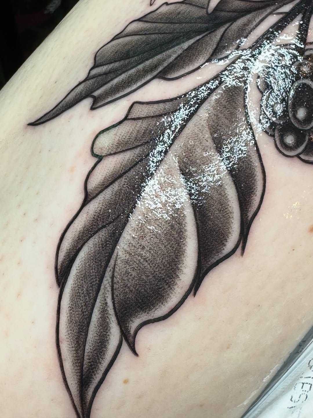 Tattoo by @lilymyriatattoos — black_and_grey, illustrative