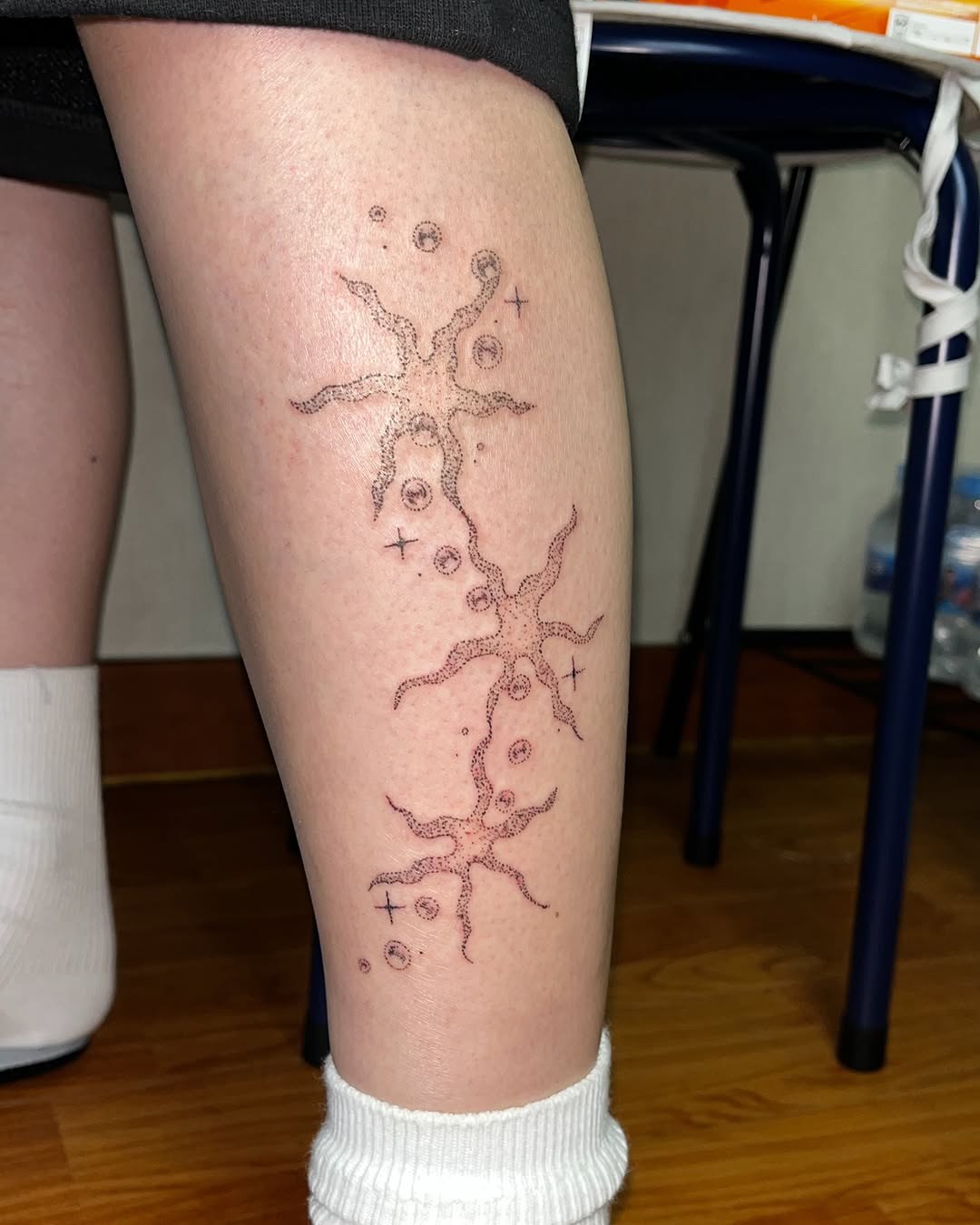 Tattoo by @bokchi_poke — fine_line, dotwork