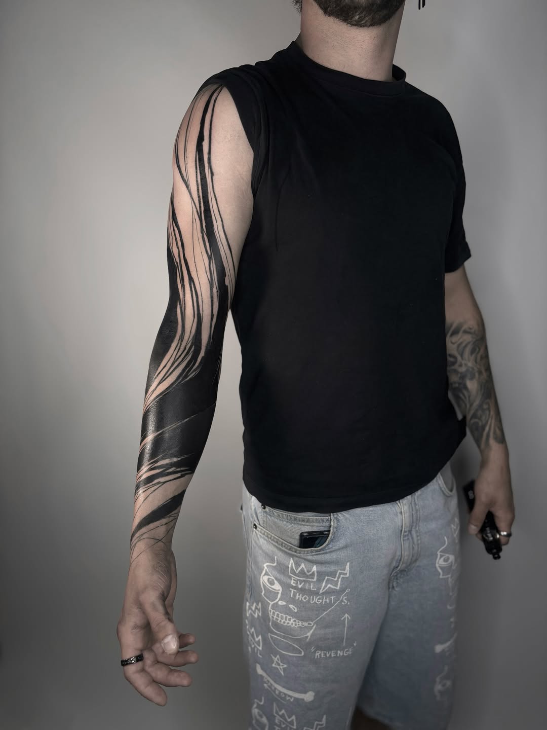 Tattoo by @azchiara — blackwork