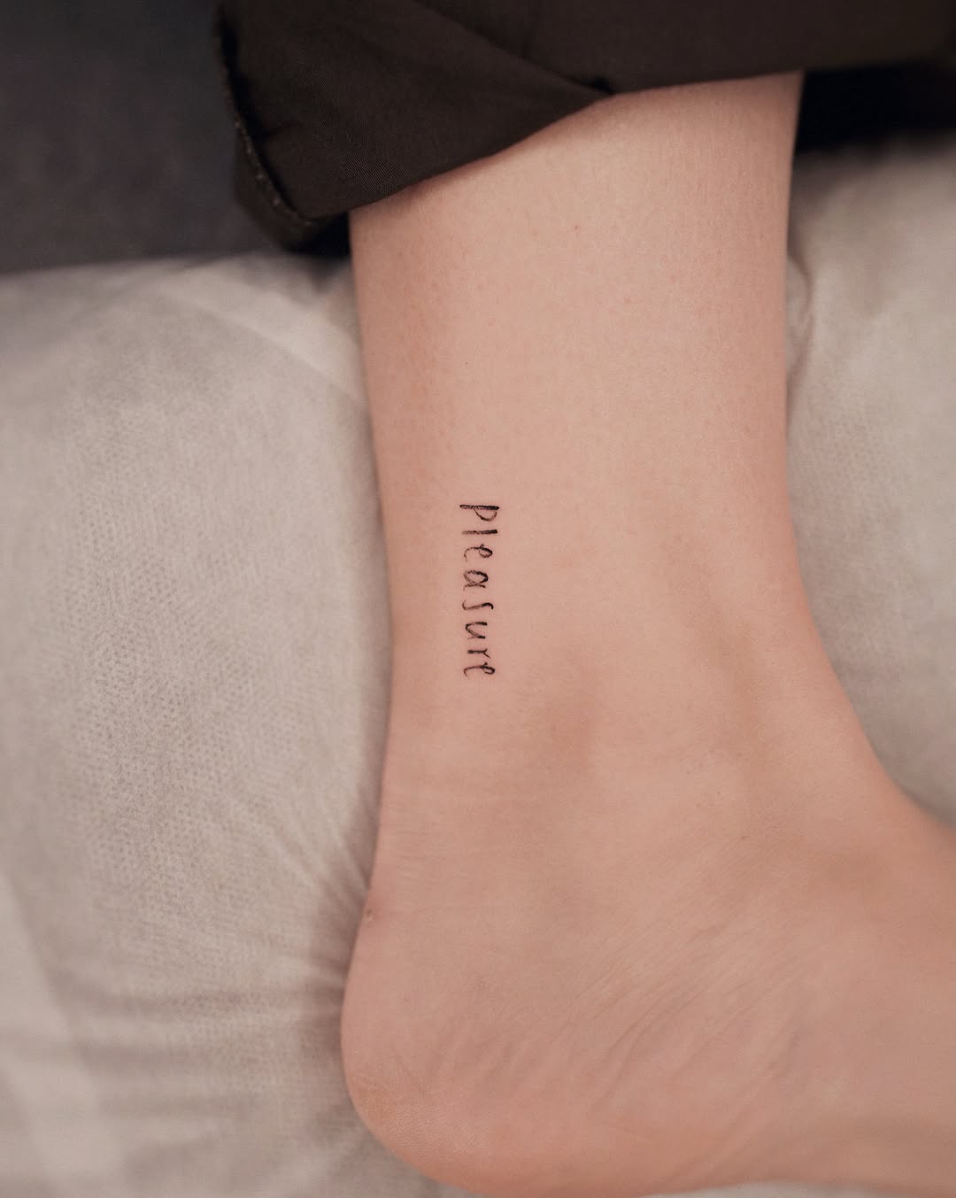 Tattoo by @19_tattooer โ lettering_script, fine_line