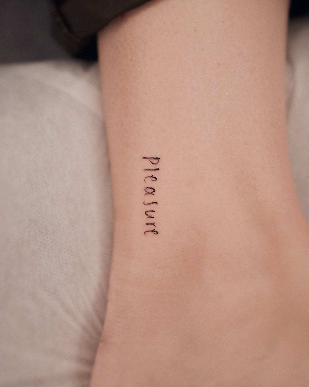 Tattoo by @19_tattooer โ lettering_script, fine_line