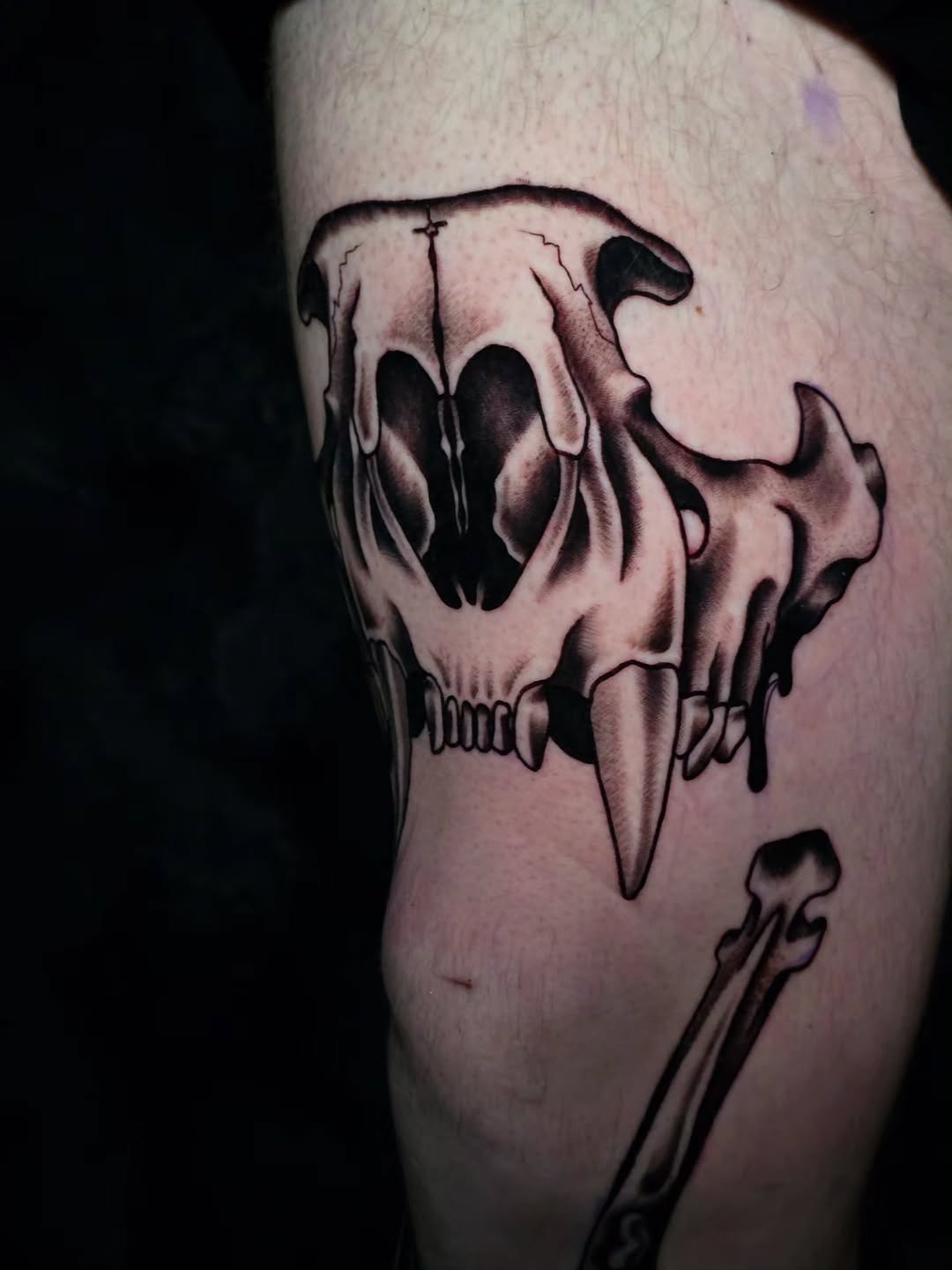 Tattoo by @faerie_rot_ โ black_and_grey, realism