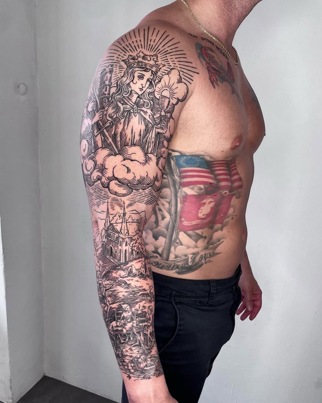 Tattoo by @5.5volt_tattoo — blackwork