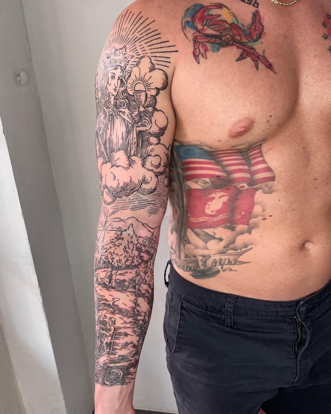 Tattoo by @5.5volt_tattoo — blackwork