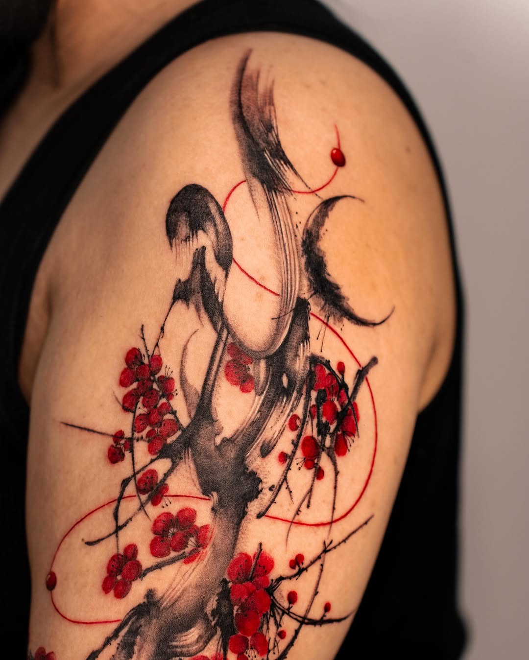 Tattoo by @k.imnii — japanese_irezumi, watercolor