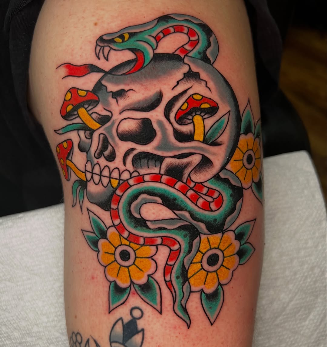 Tattoo by @peteherg — american_traditional