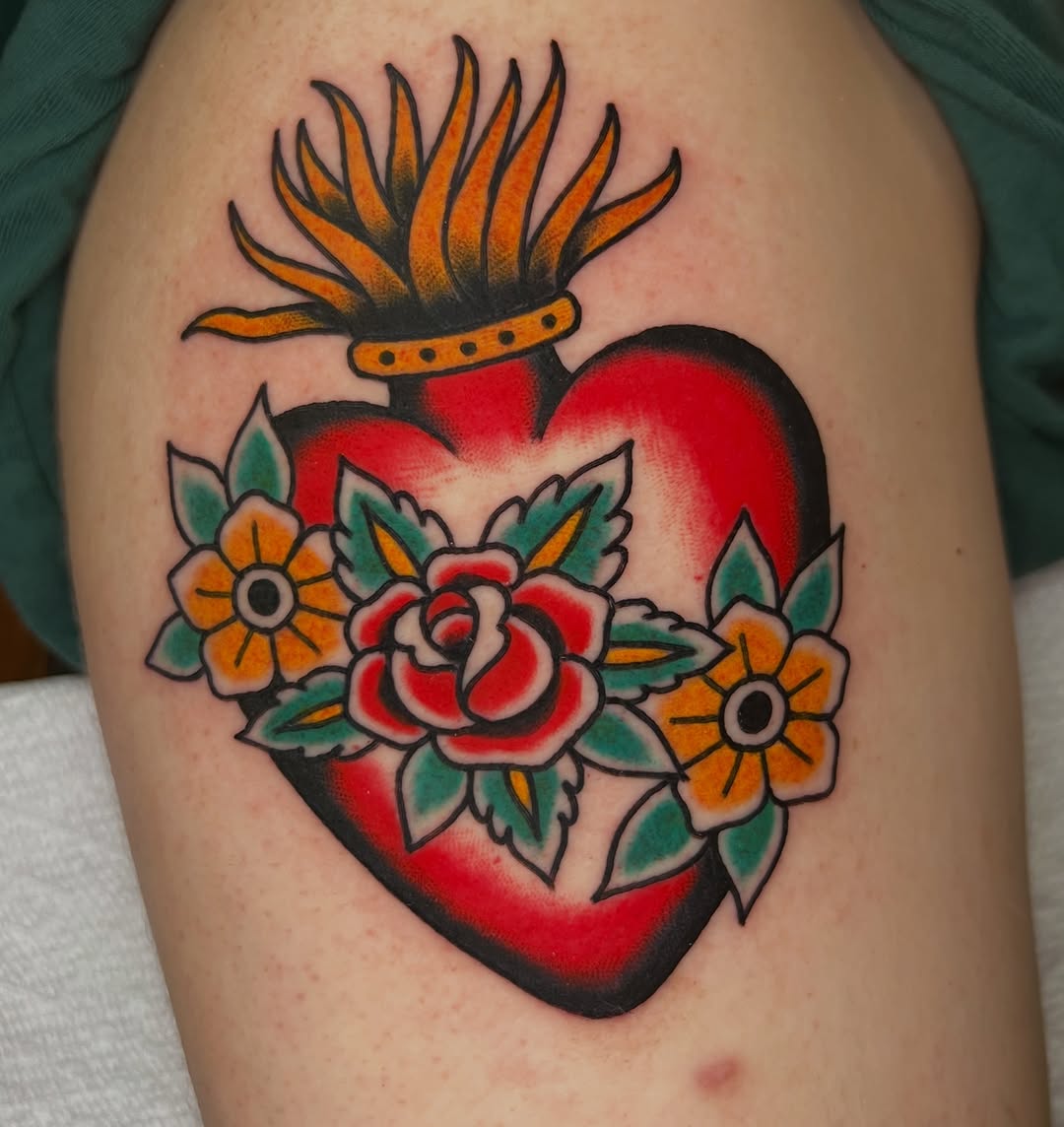 Tattoo by @peteherg — american_traditional