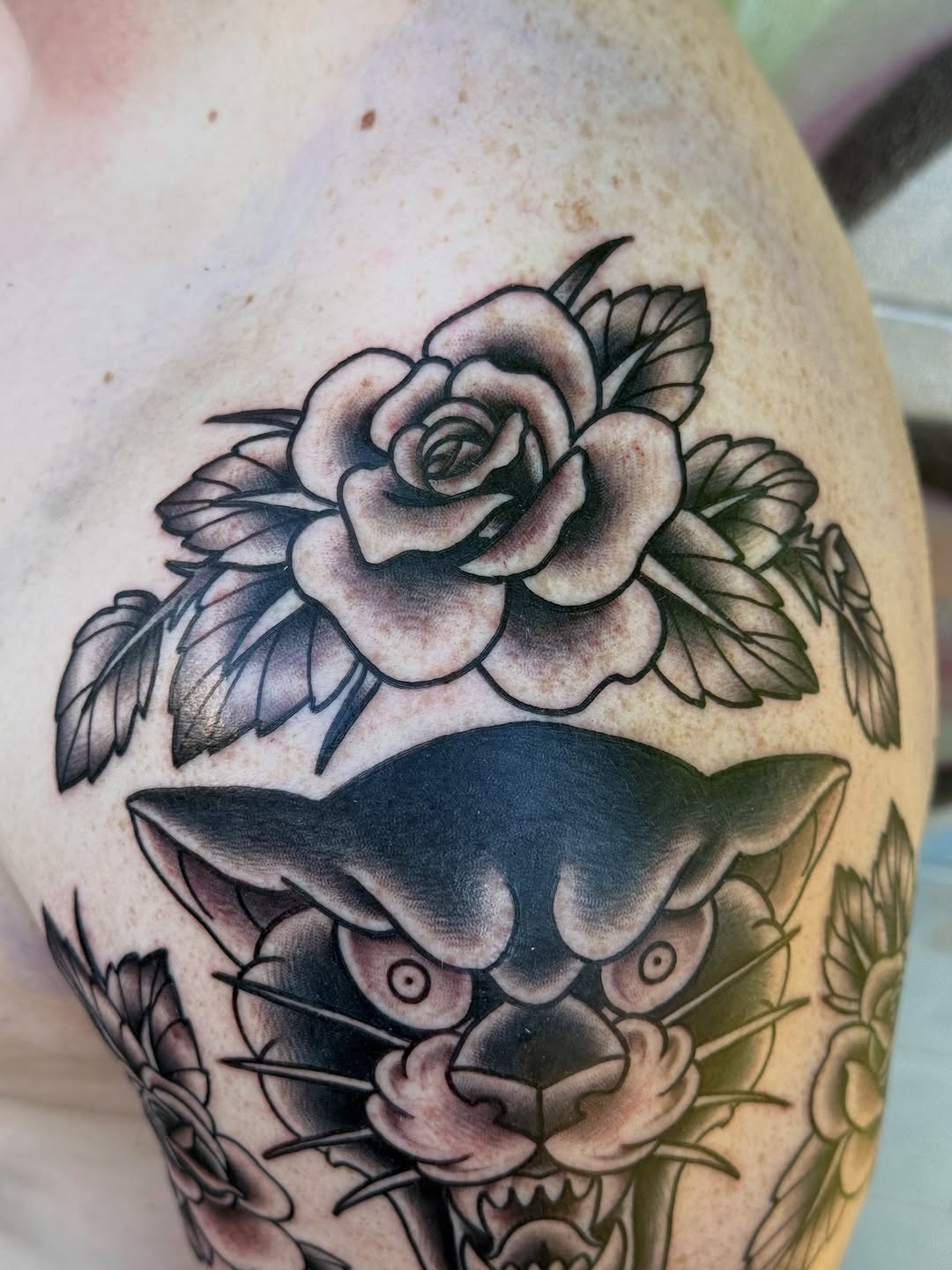 Tattoo by @kelseylouistattoos — american_traditional, black_and_grey