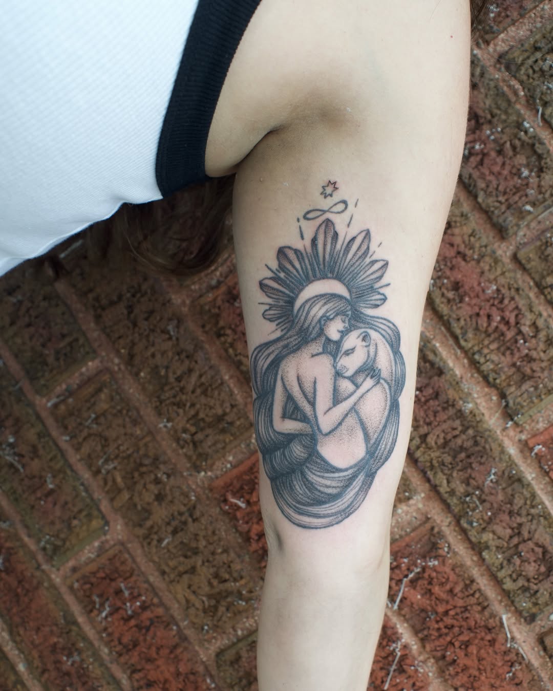 Tattoo by @kevinrotramel — dotwork