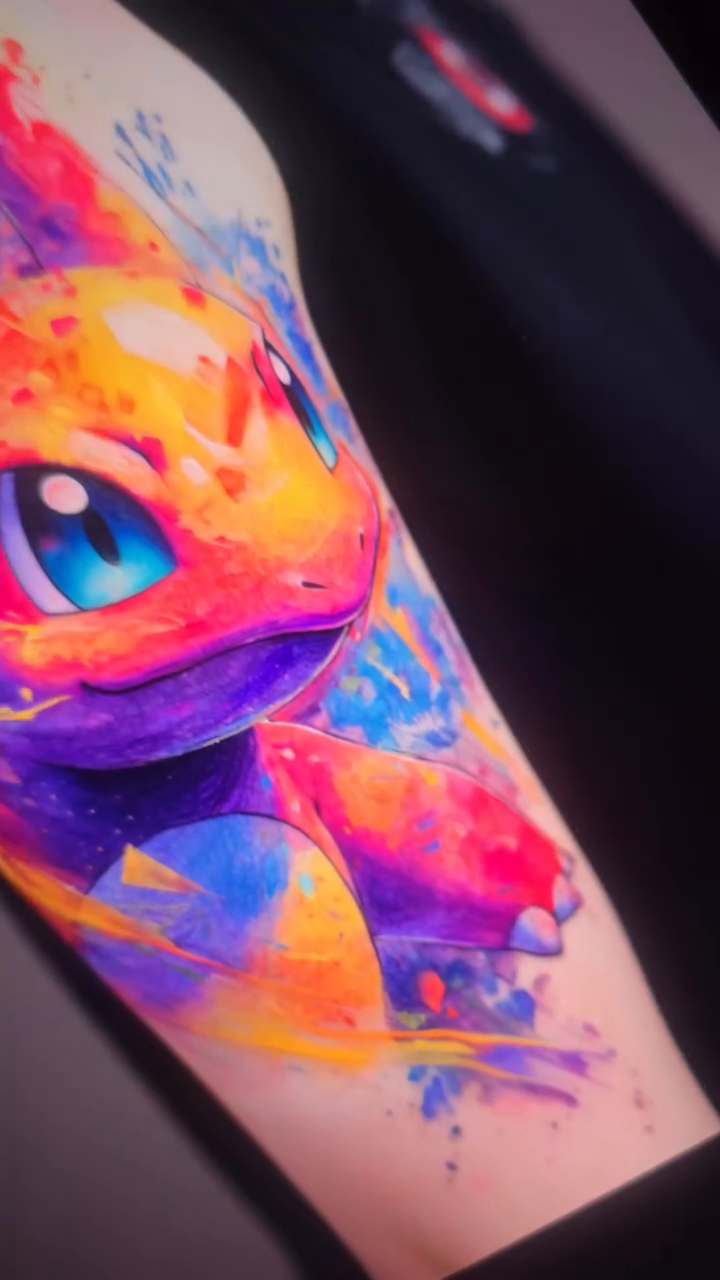 Tattoo by @x1.topsecret — watercolor, anime