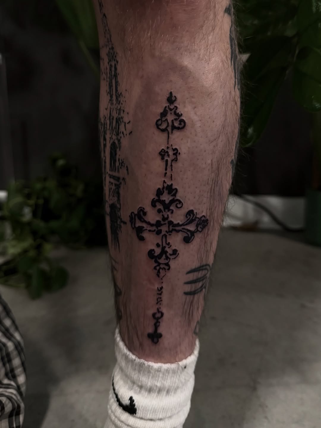 Tattoo by @lack.work — blackwork, ornamental