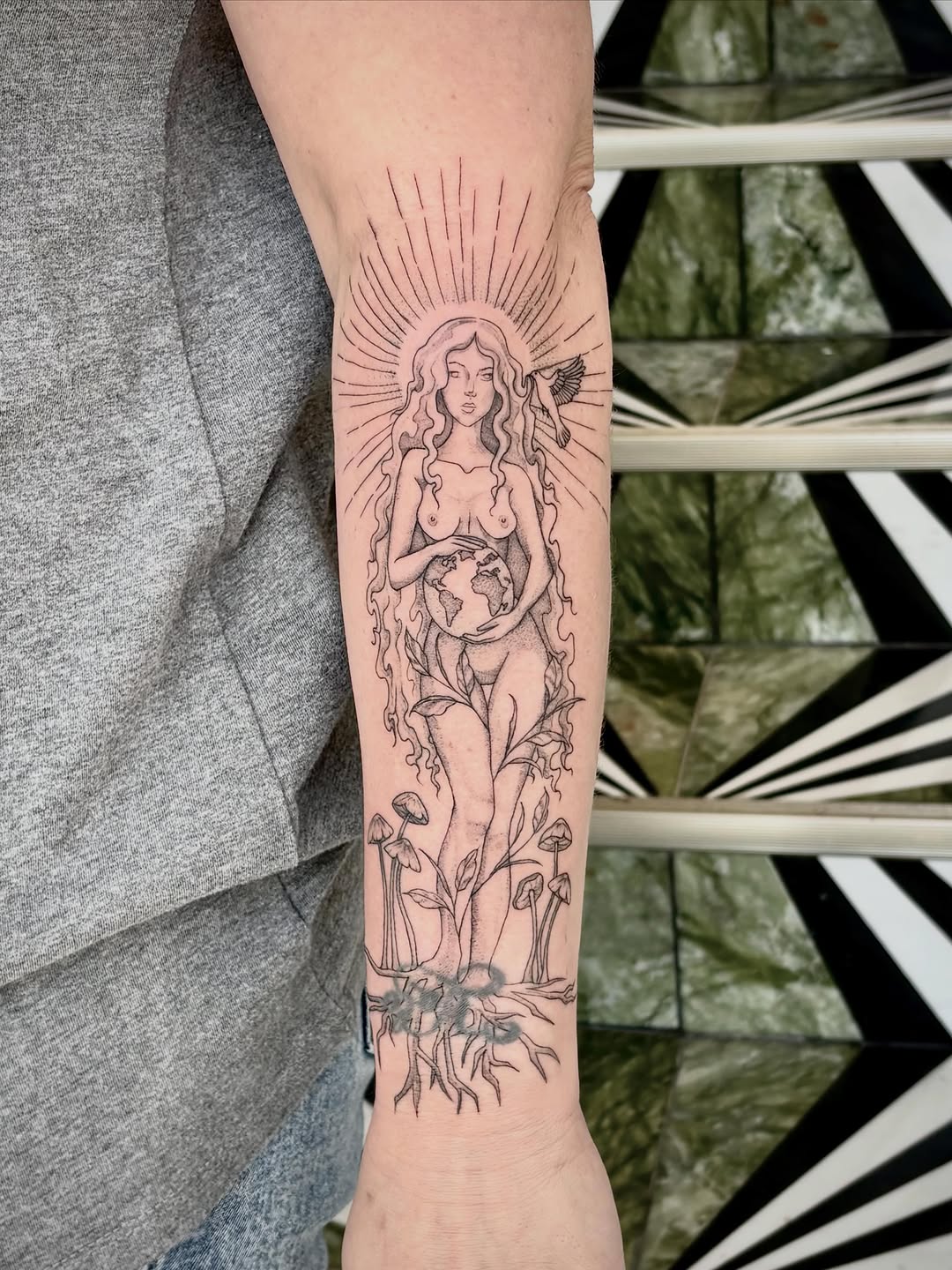Tattoo by @jazzlyntattoos — illustrative, fine_line