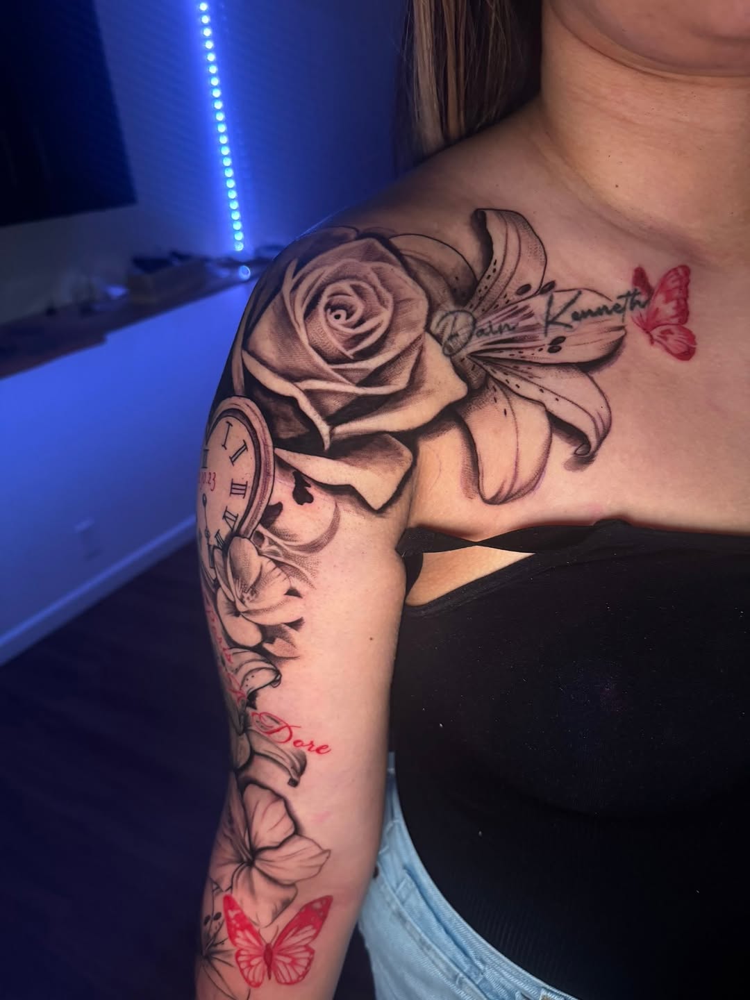 Tattoo by @beccactattoos — realism, black_and_grey