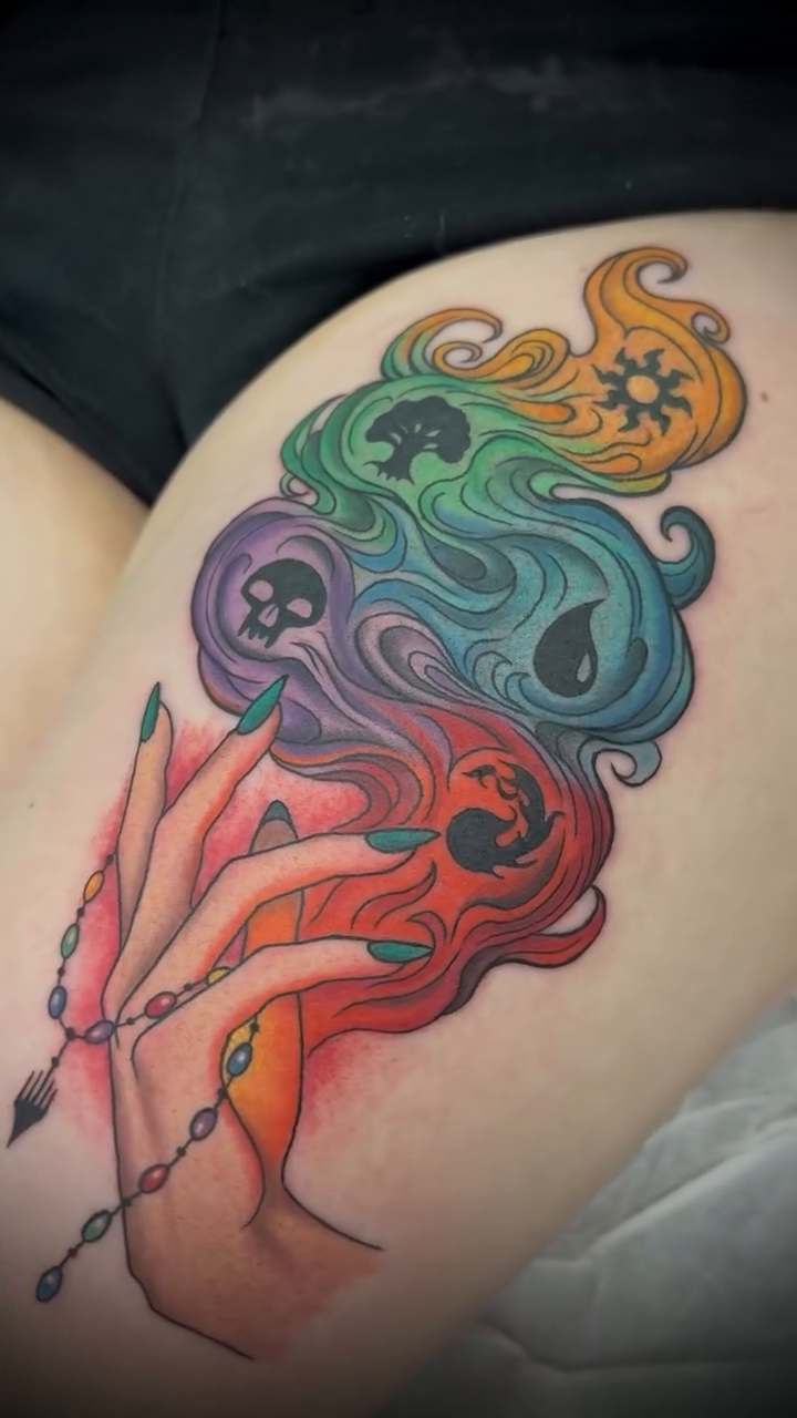 Tattoo by @rori_hughes_artistry — neo_traditional, illustrative
