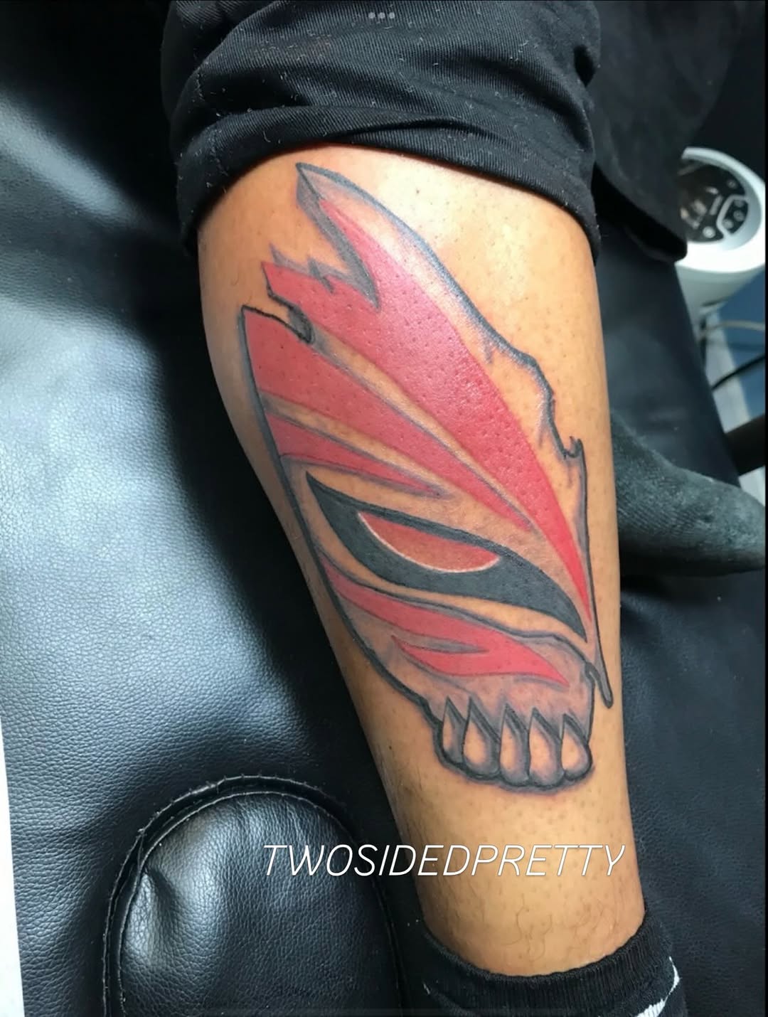 Tattoo by @twosidedpretty โ anime, black_and_grey