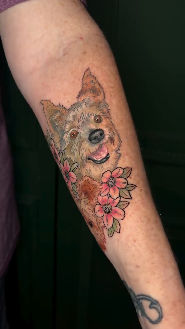 Tattoo by @tattbaby.daze — realism, fine_line