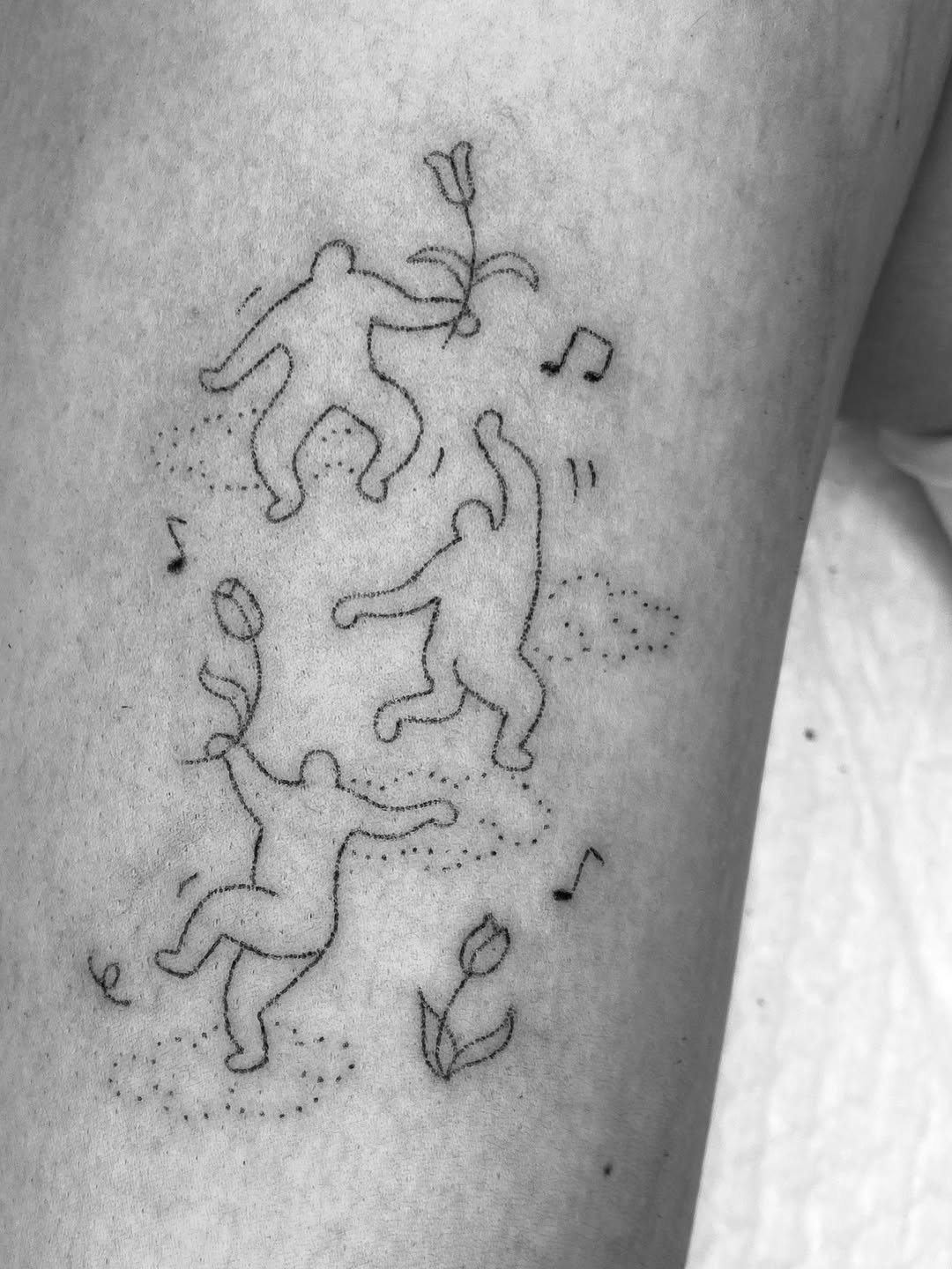 Tattoo by @pokyopokyo — fine_line, minimalist