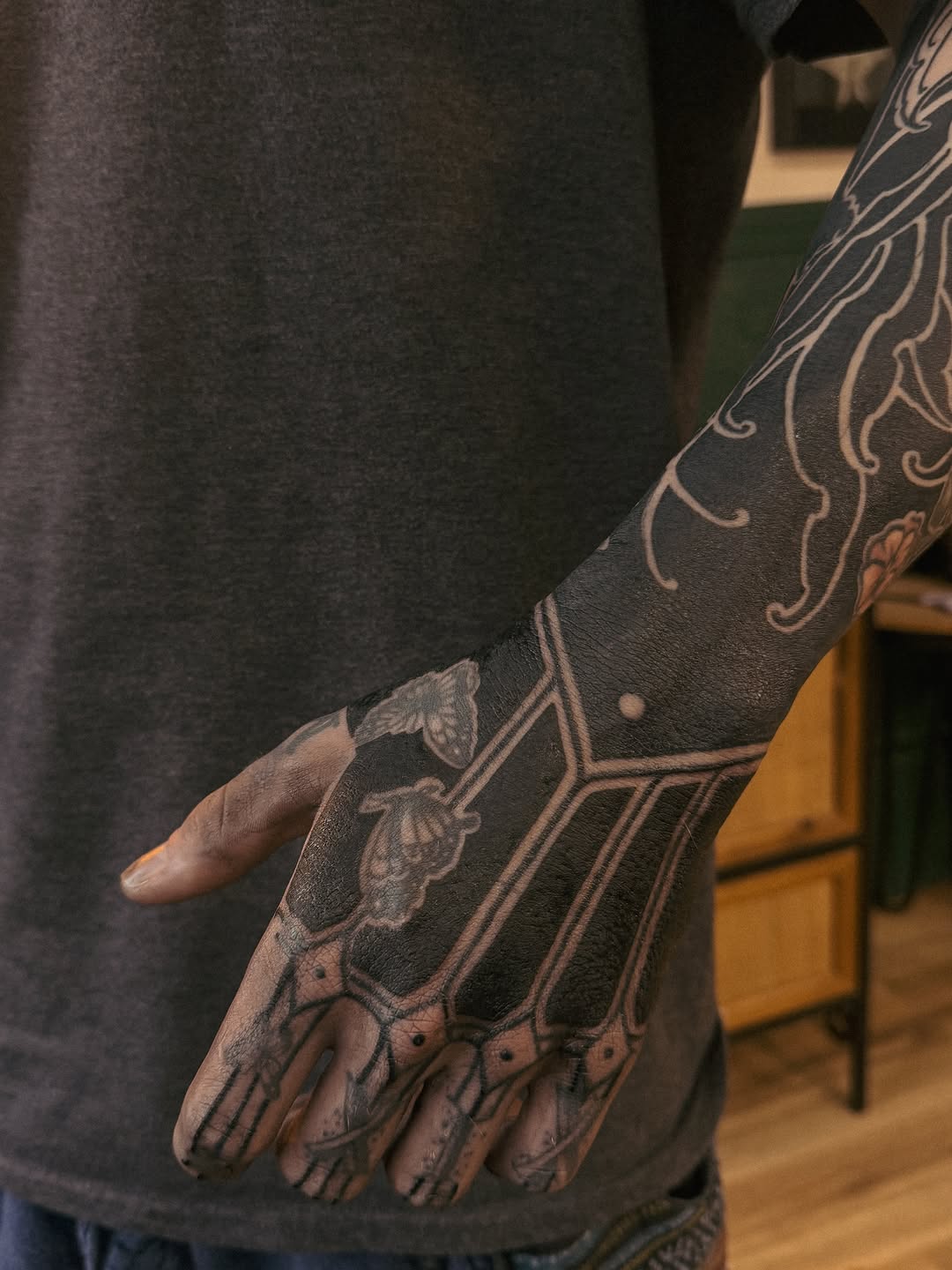 Tattoo by @yasa.tattoo — blackwork, illustrative