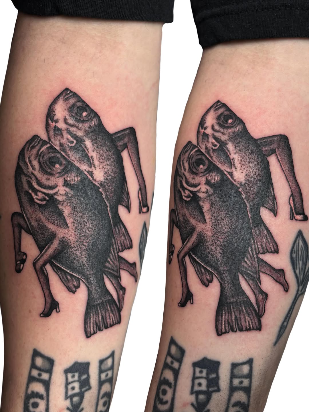 Tattoo by @avabradysart — black_and_grey