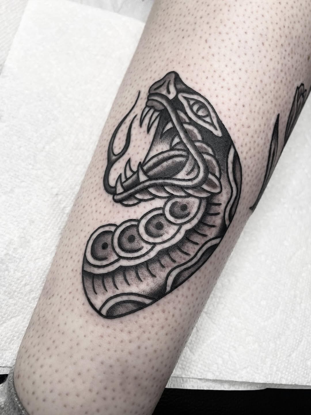 Tattoo by @katbarrieau — american_traditional, illustrative
