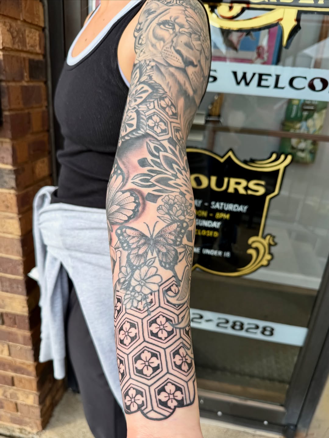 Tattoo by @artbyb_sitc — black_and_grey, geometric