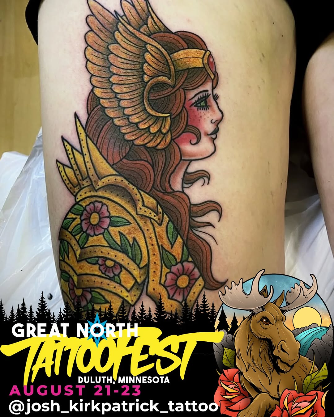 Tattoo by @josh_kirkpatrick_tattoo — neo_traditional, realism