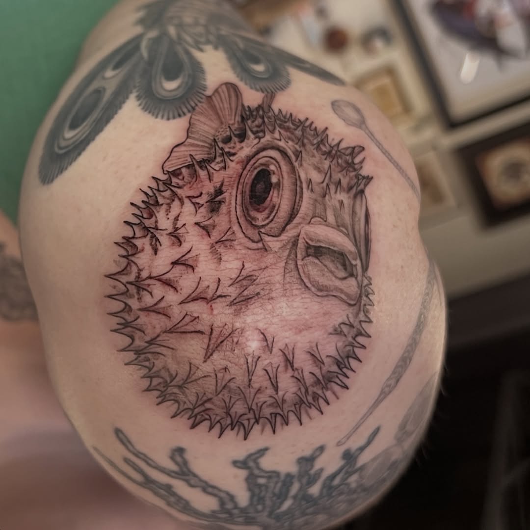 Tattoo by @libbytattoo — realism, black_and_grey