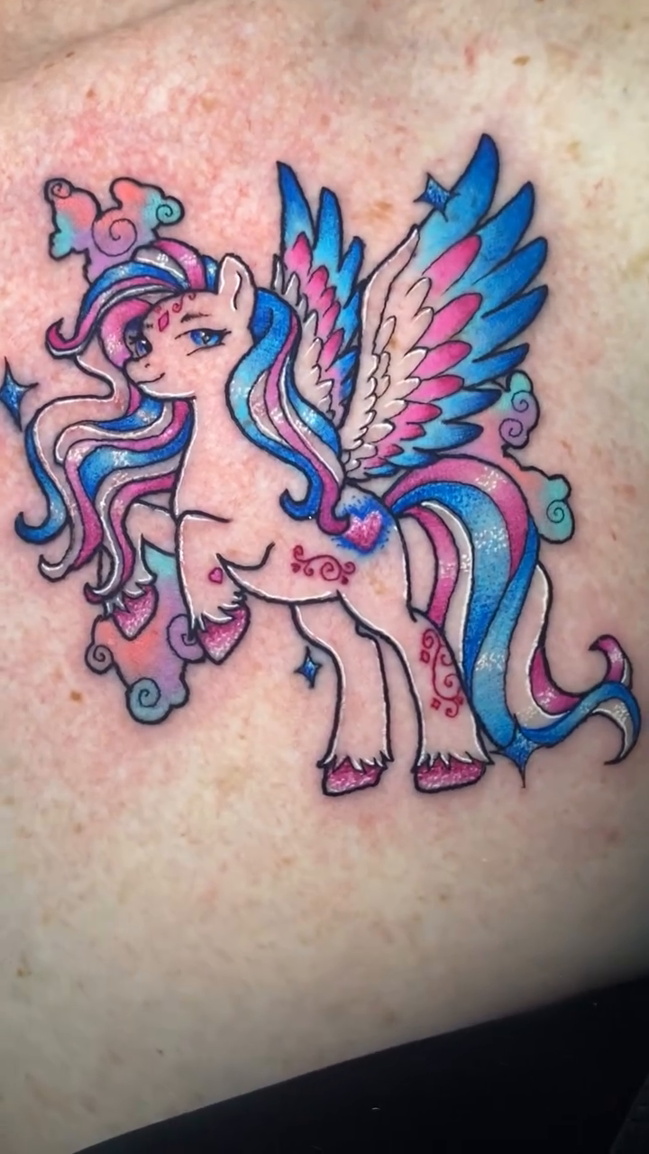Tattoo by @briscoeartandtattoo — neo_traditional, anime