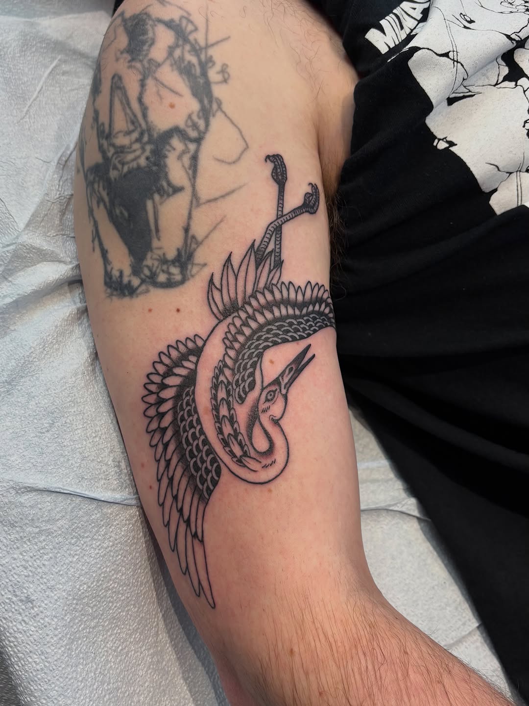 Tattoo by @ginaserpentina โ blackwork