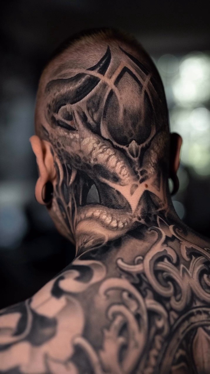 Tattoo by @victorportugal — blackwork, ornamental