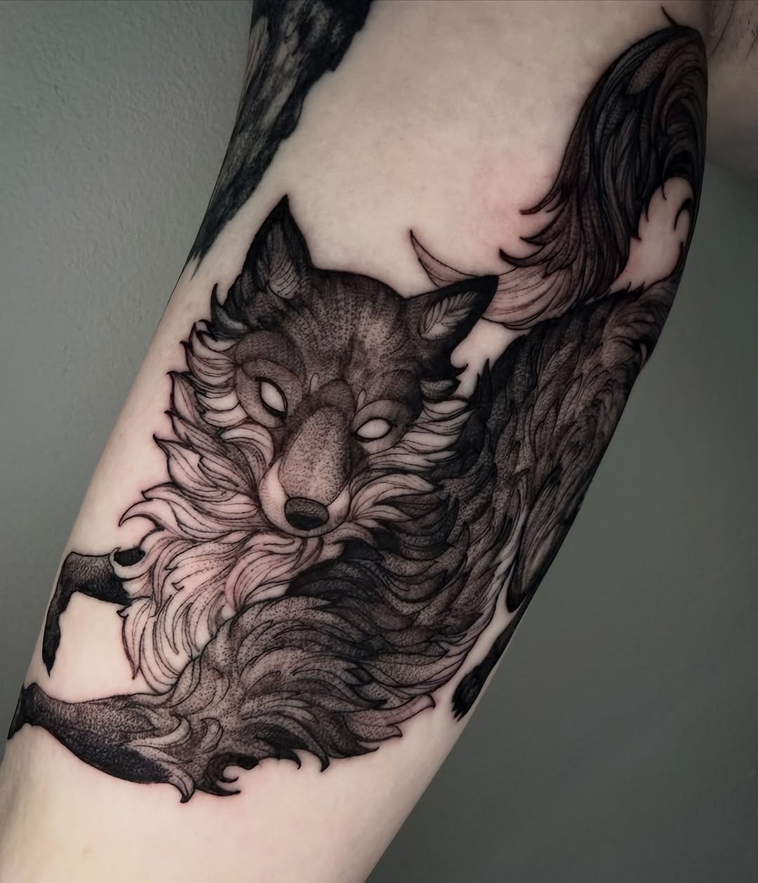 Tattoo by @dylansmith_ink — blackwork