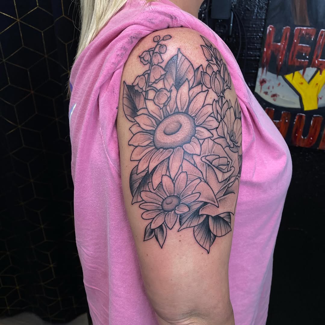 Tattoo by @camenglandtattoos — black_and_grey, fine_line