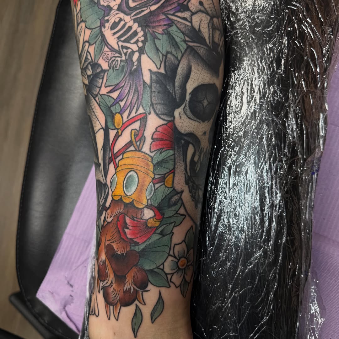 Tattoo by @camenglandtattoos — new_school, black_and_grey