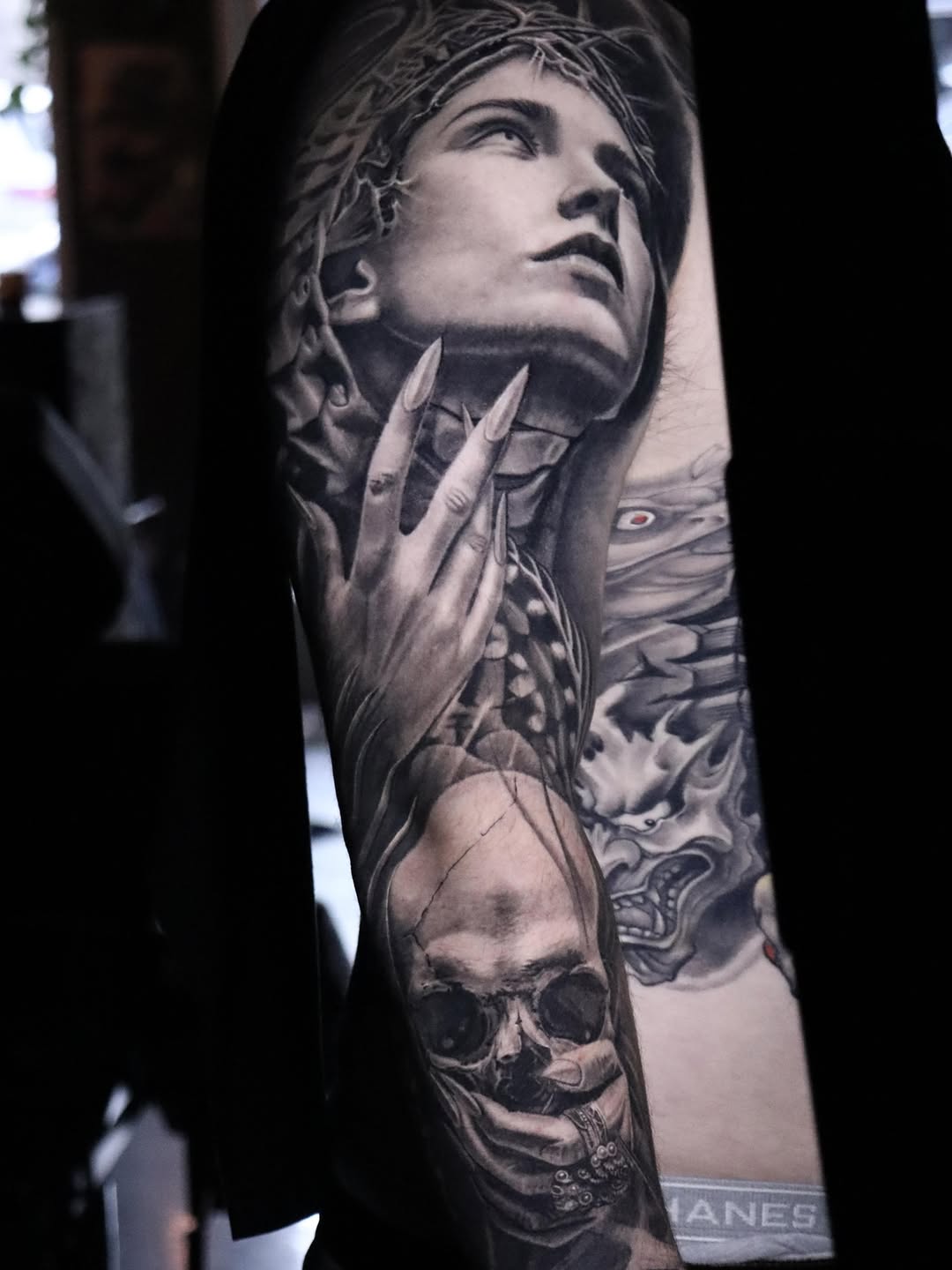 Tattoo by @crisp_ink โ realism, dark_realism