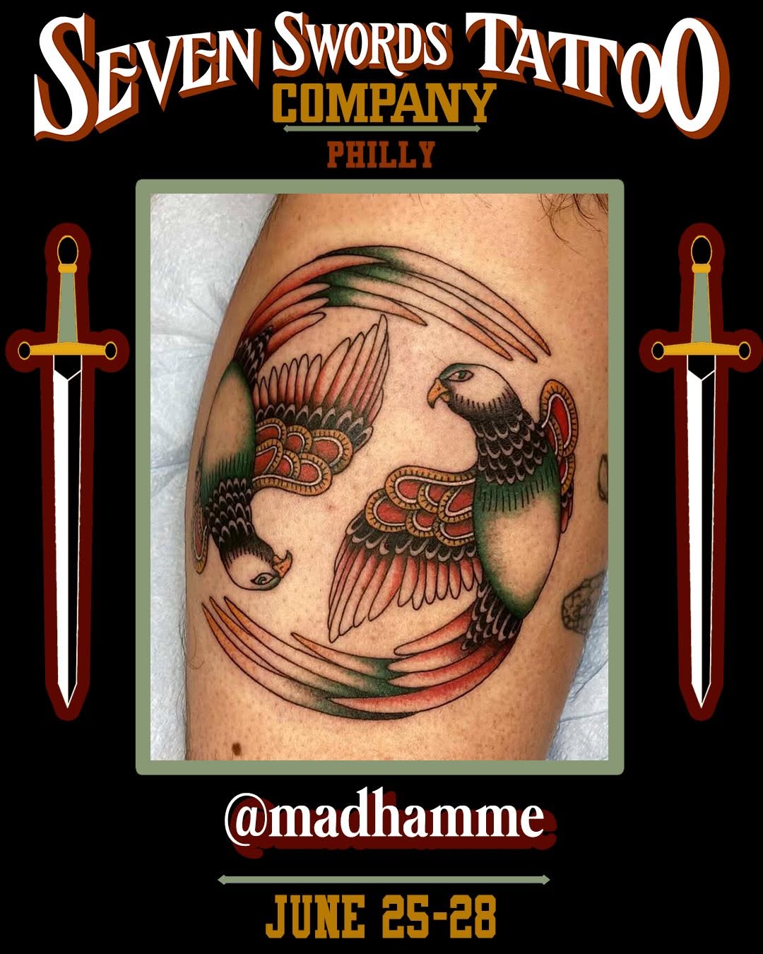 Tattoo by @madhamme — american_traditional, illustrative