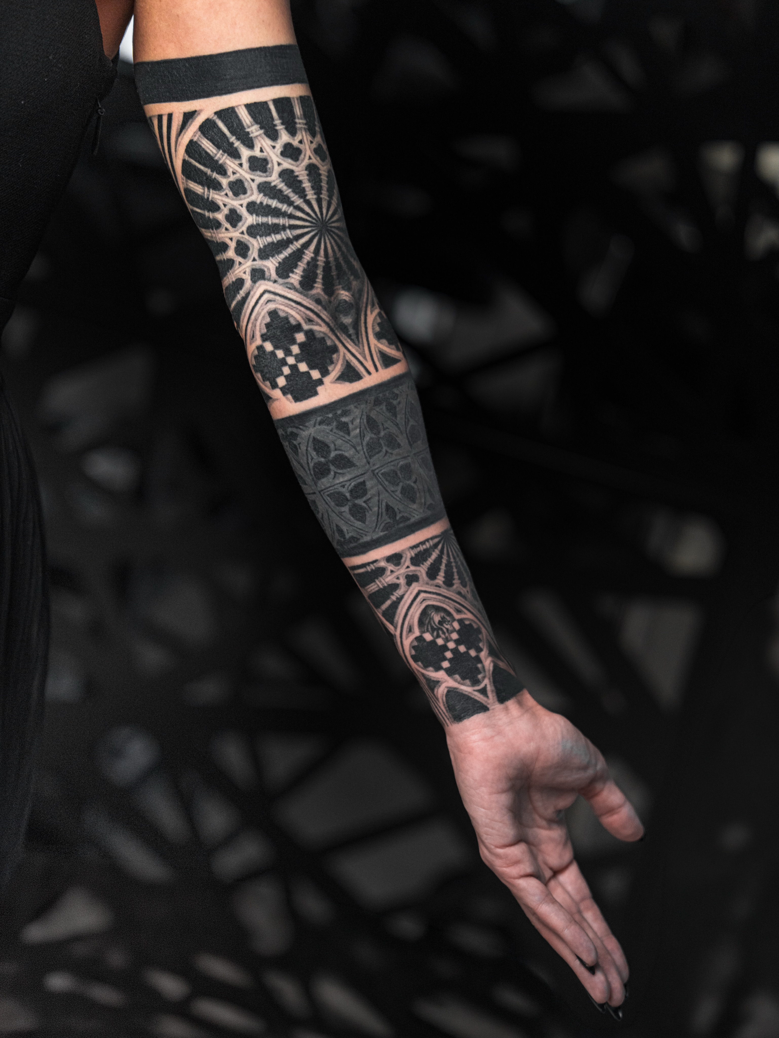 Tattoo by @ilyacascad — blackwork, geometric