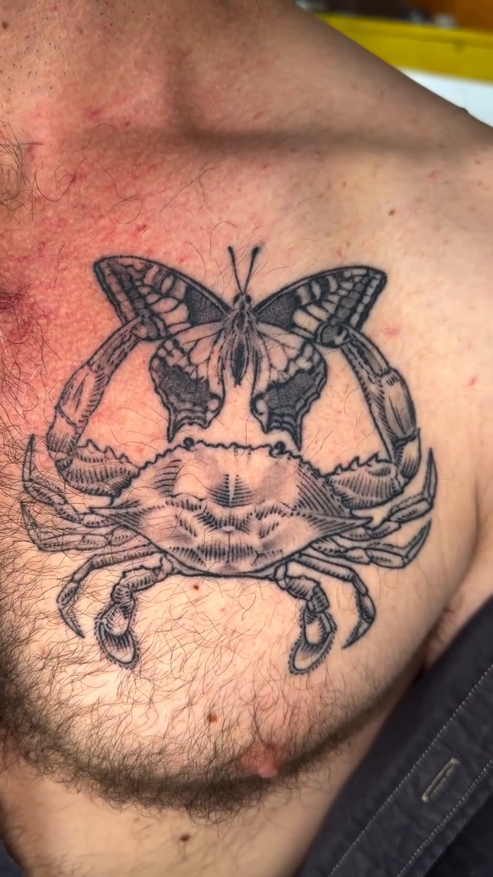 Tattoo by @rev.marc.tattoo — black_and_grey, realism