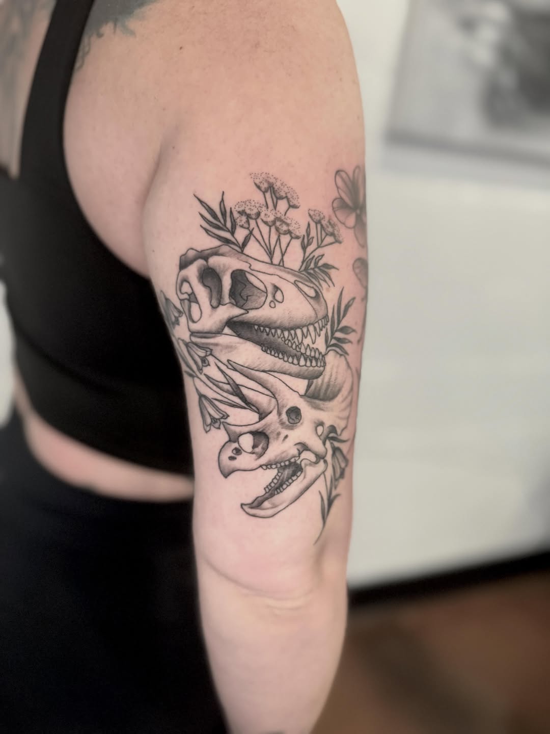 Tattoo by @drewfostertattoo — black_and_grey