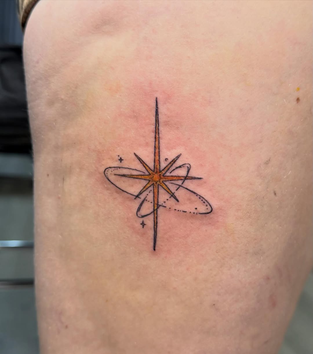 Tattoo by @sin_sidney_tatts — illustrative, geometric