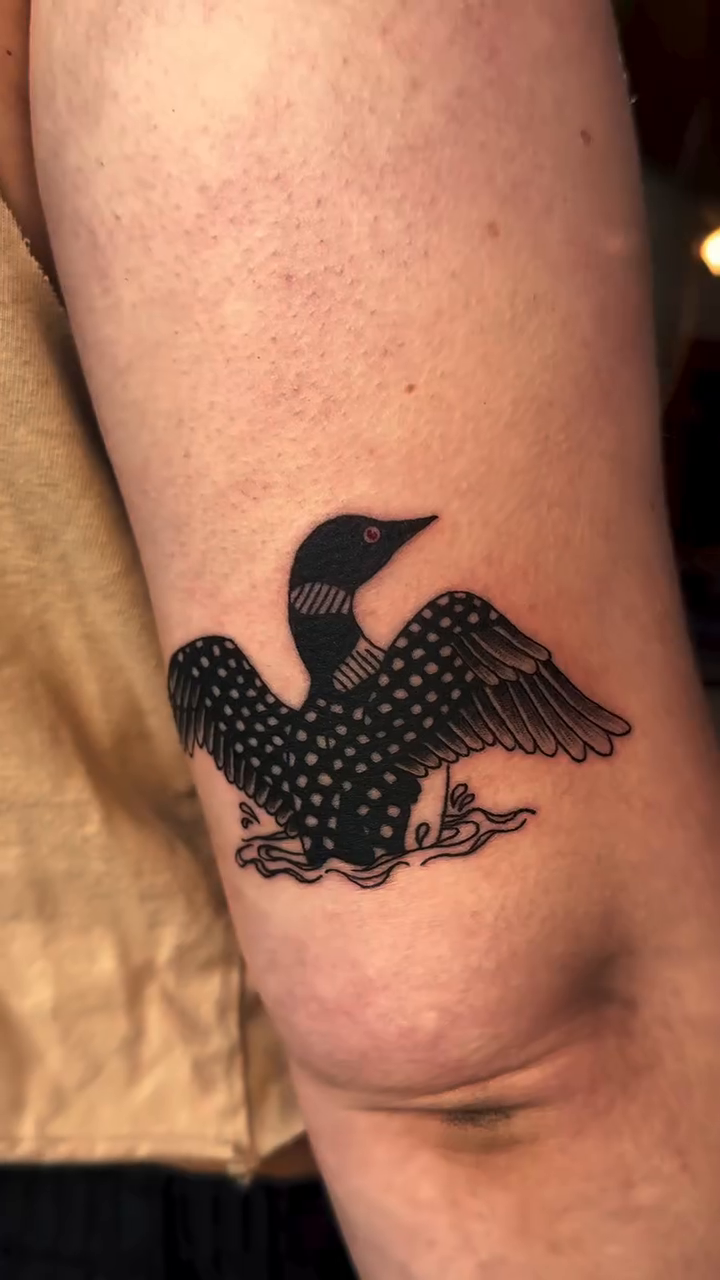 Tattoo by @jadelintattoos — blackwork, illustrative