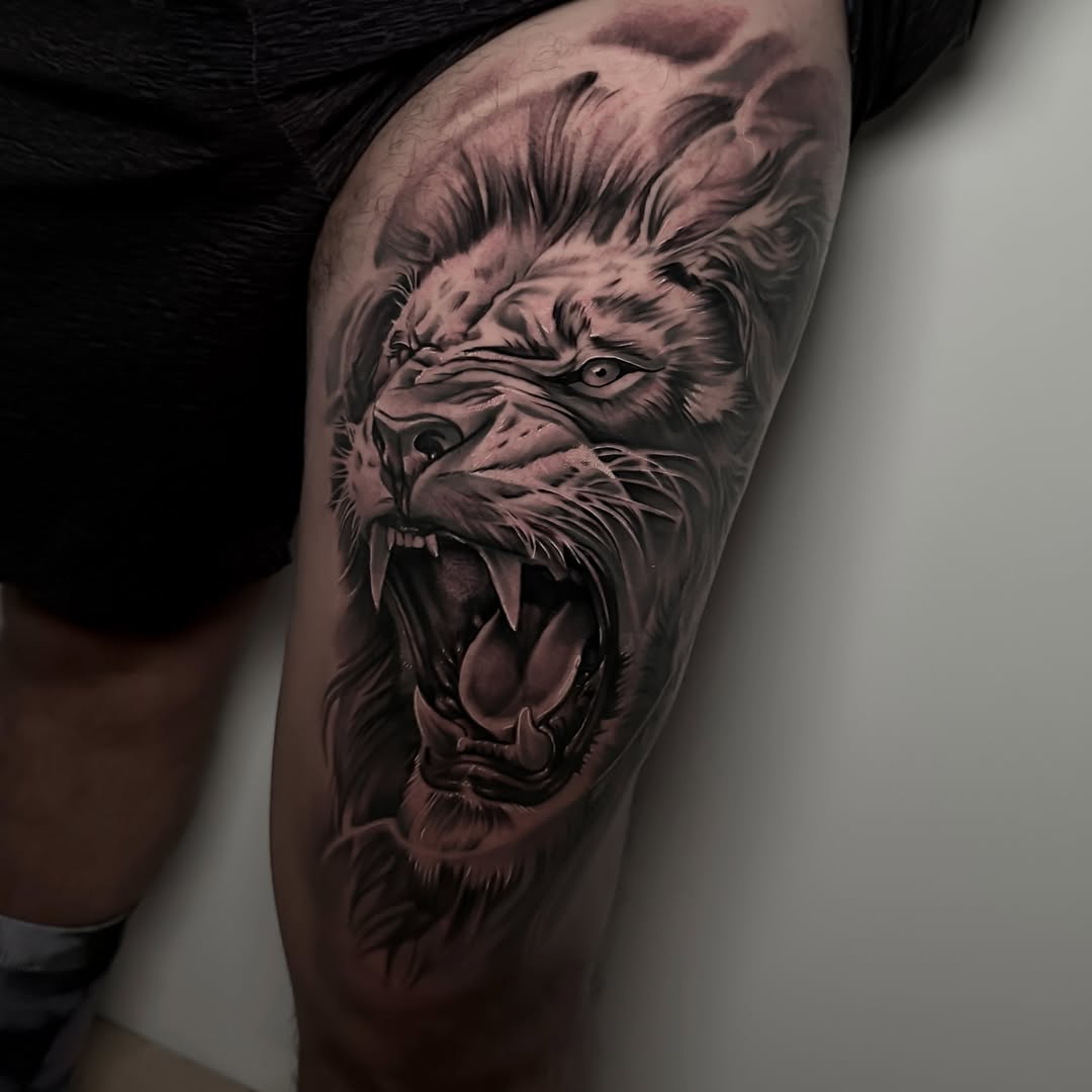 Tattoo by @rawb_tattoos β realism, black_and_grey