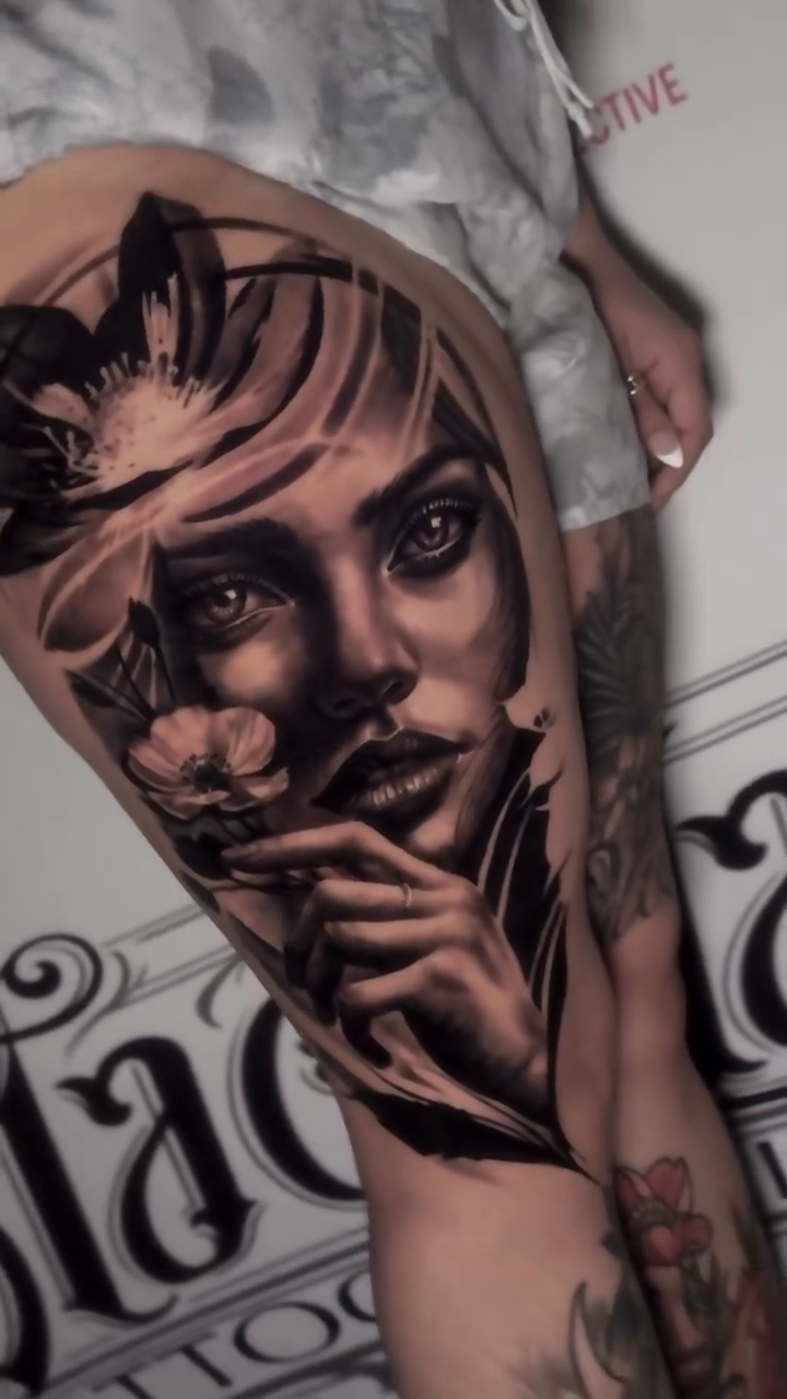Tattoo by @art_of_aarontattoos — realism, black_and_grey
