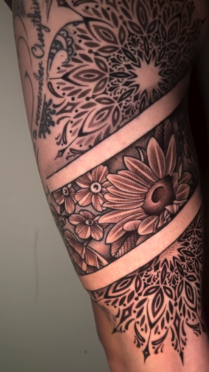 Tattoo by @dhtattoo — black_and_grey, ornamental