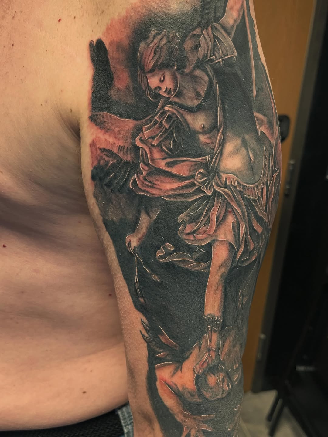 Tattoo by @illestgorilla — realism, black_and_grey