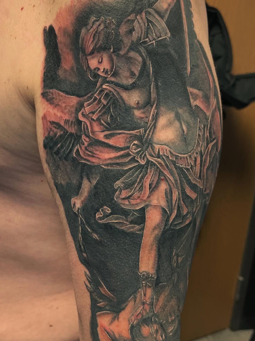 Tattoo by @illestgorilla — realism, black_and_grey