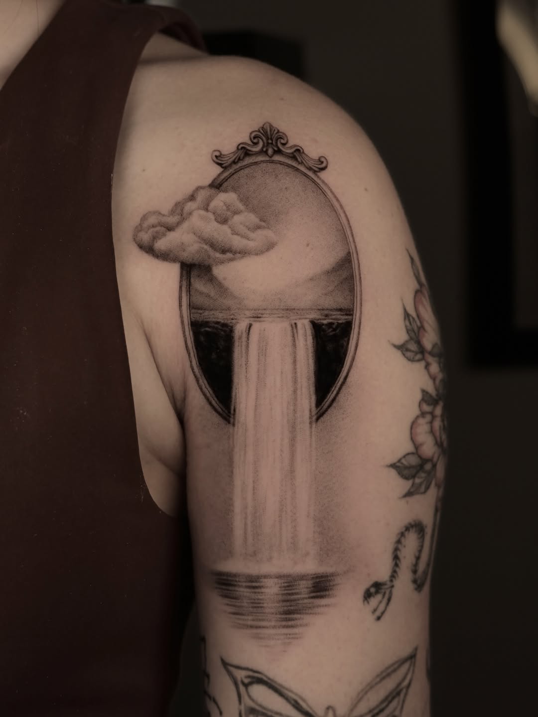 Tattoo by @hibakhantattoos — black_and_grey