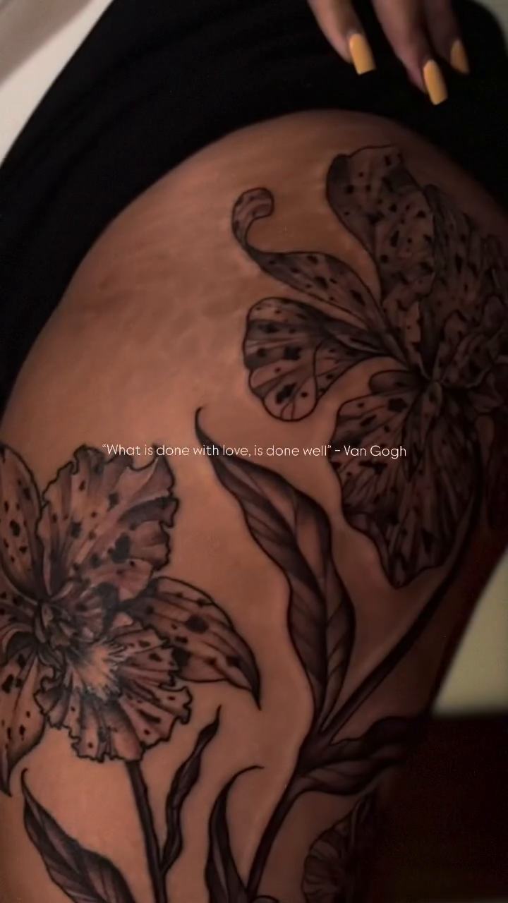 Tattoo by @teavangoghink โ black_and_grey, illustrative